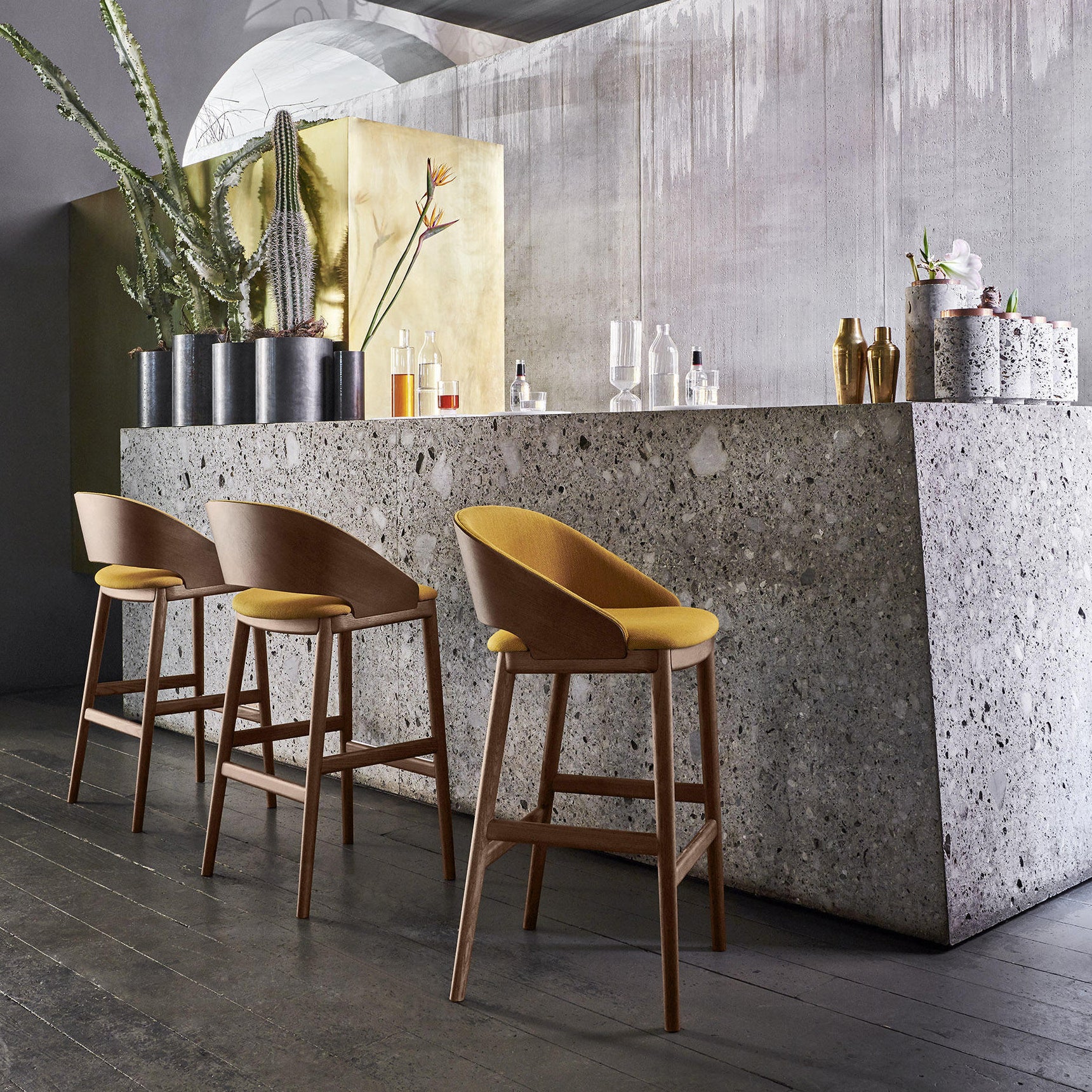 Odeon 06 High Stool (Without Arms)-Very Wood-moderndesign.io