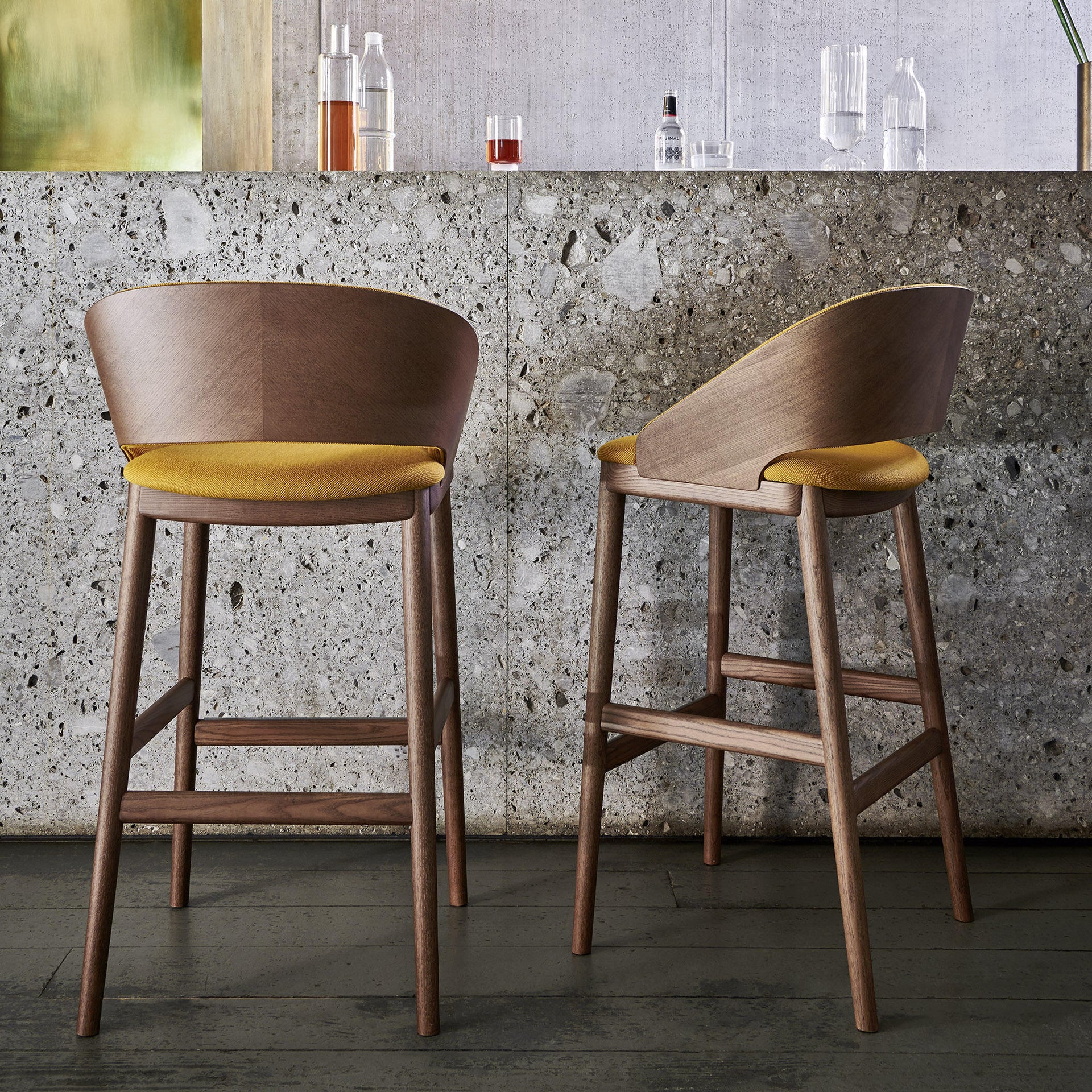 Odeon 06 High Stool (Without Arms)-Very Wood-moderndesign.io
