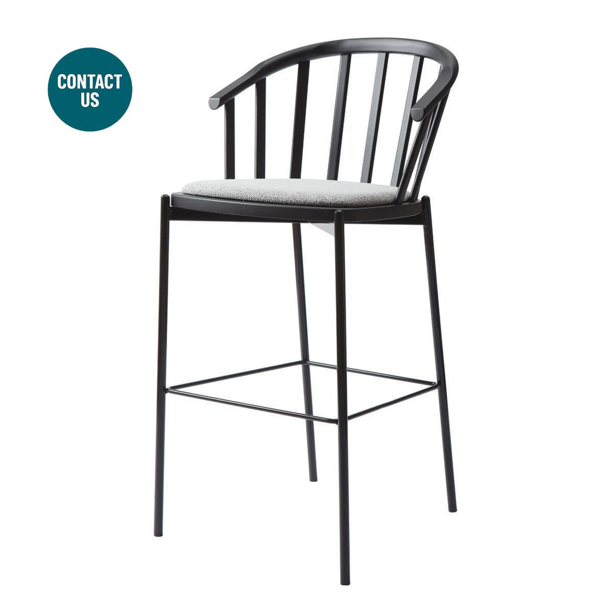 Pantelleria SG SL Metal Special High Stool (with arms)-Accento-moderndesign.io