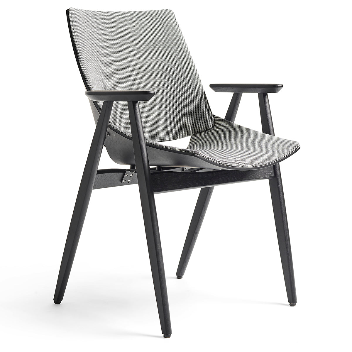 Shell Wood 224 SB Dining Chair (with arms)-Rex Kralj-moderndesign.io