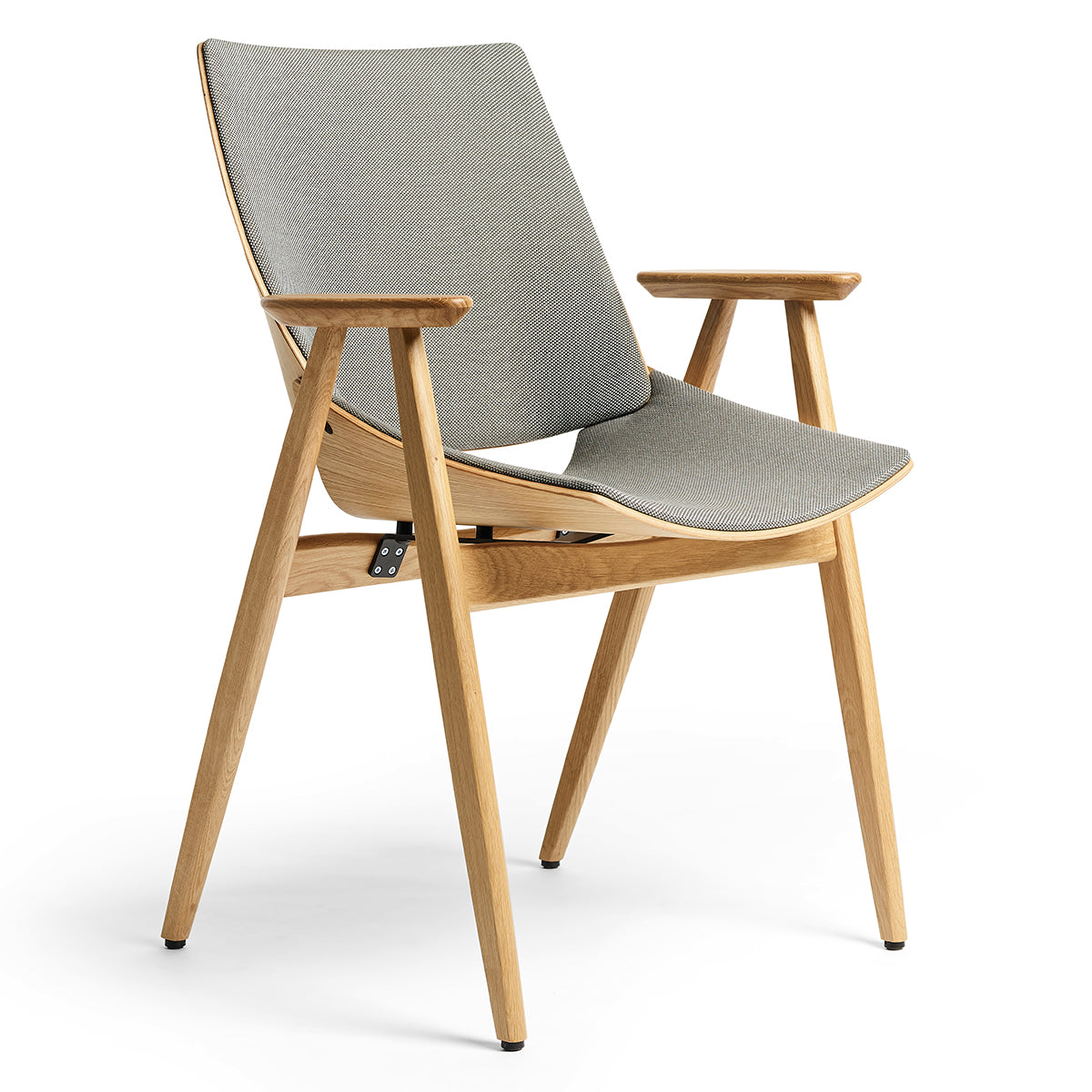 Shell Wood 224 SB Dining Chair (with arms)-Rex Kralj-moderndesign.io