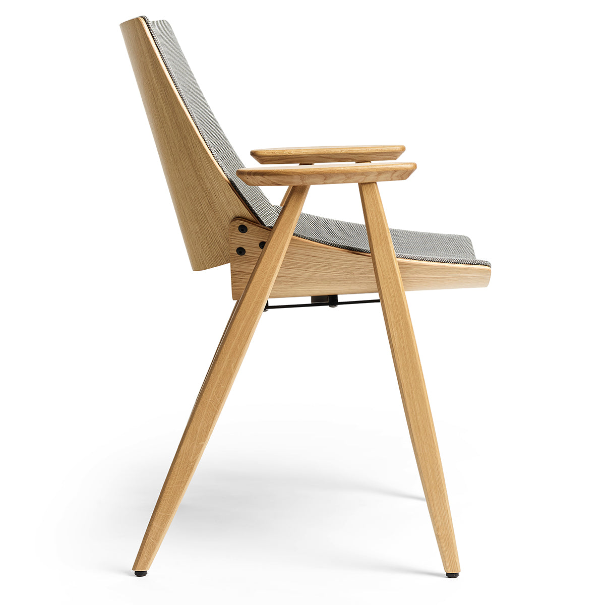 Shell Wood 224 SB Dining Chair (with arms)-Rex Kralj-moderndesign.io
