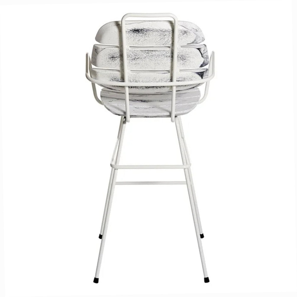 Ribs Up High Stool (with arms)-Slide-moderndesign.io