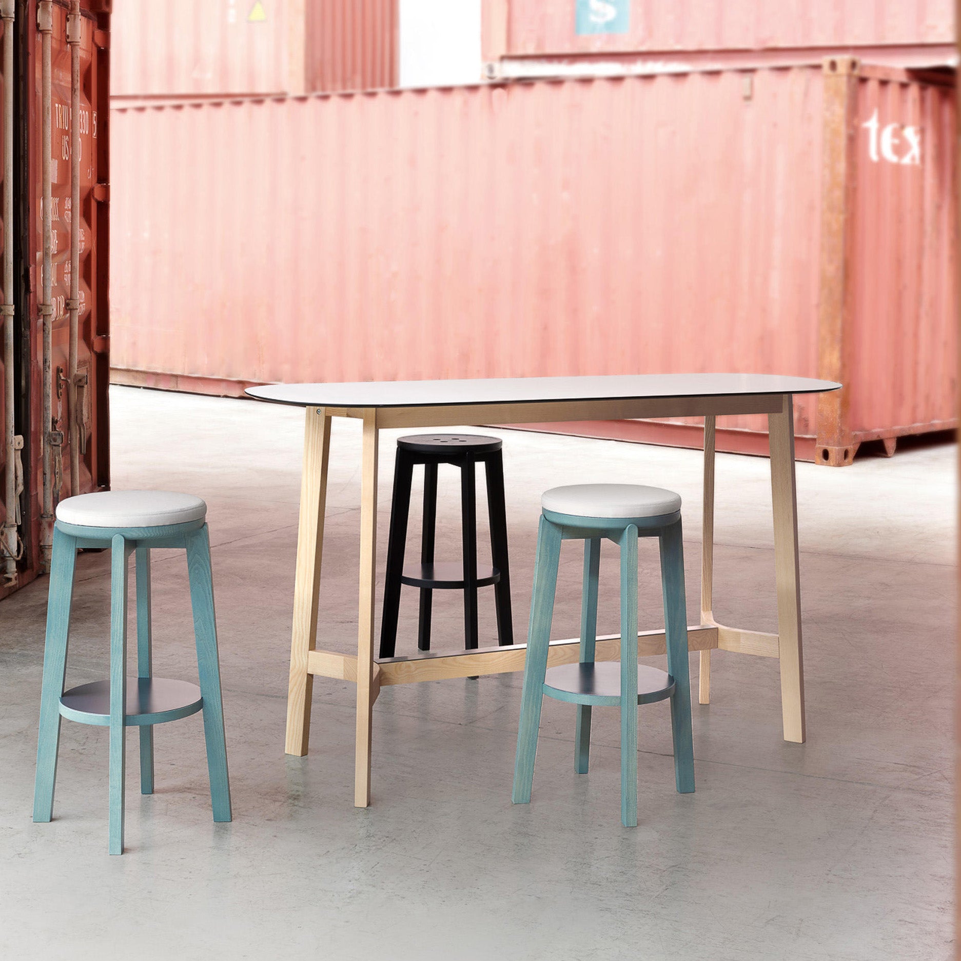 Rond 06/16 High Stool (Without Back)-Very Wood-moderndesign.io