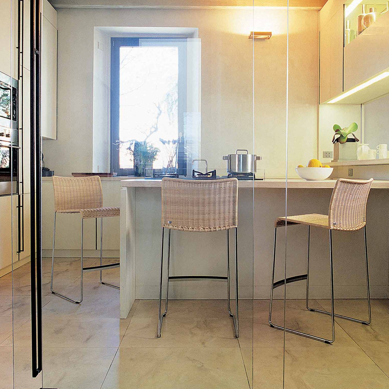 S.22 High Stool (without arms) - Indoor-Bonacina 1889-moderndesign.io