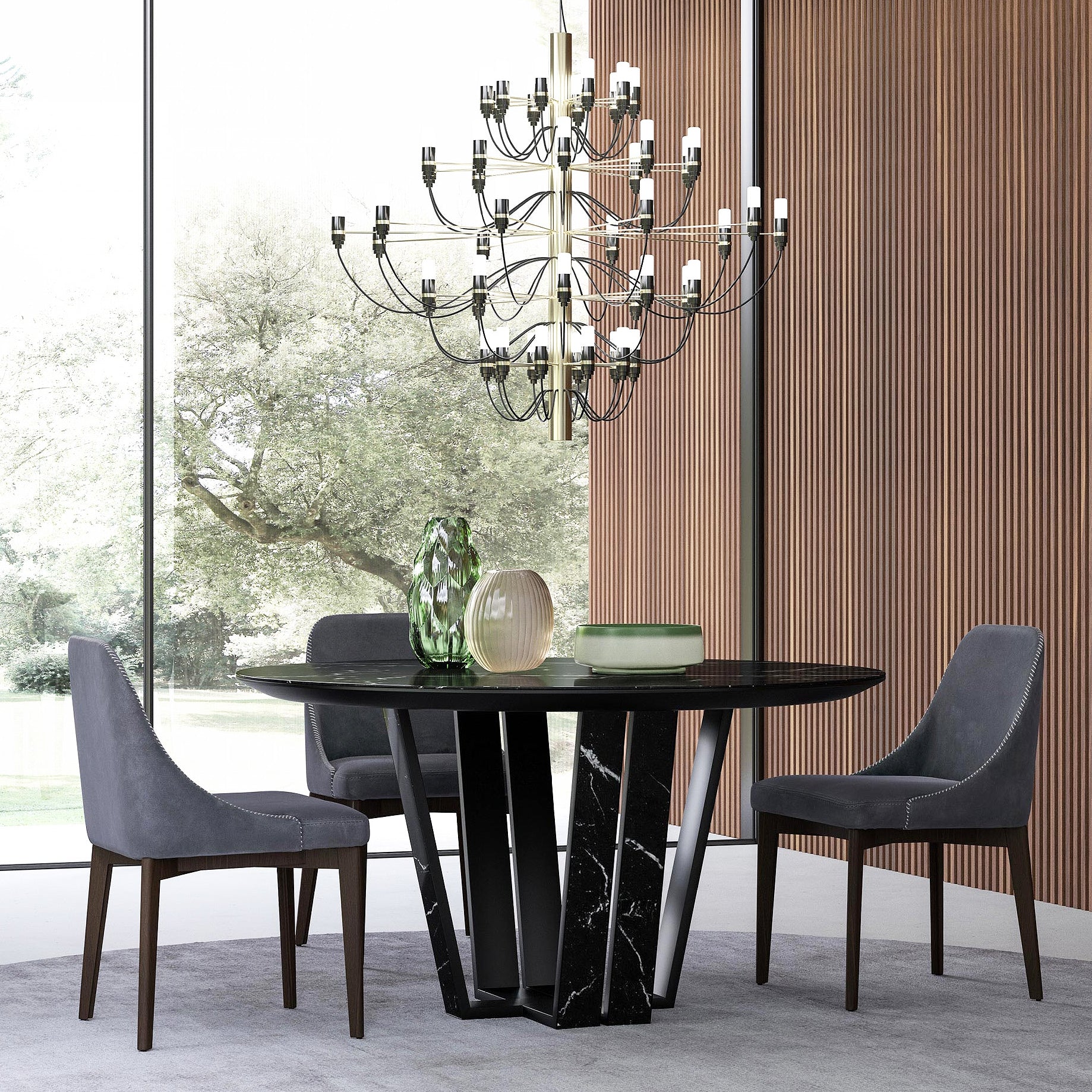 Scarlet Dining Table (Round)-Alpa Salotti-moderndesign.io