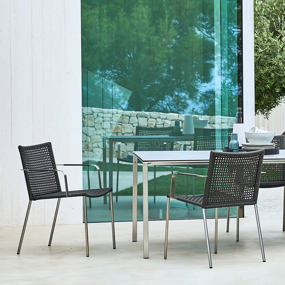 Straw 5408 Dining Chair (with arms)-Cane-Line-moderndesign.io