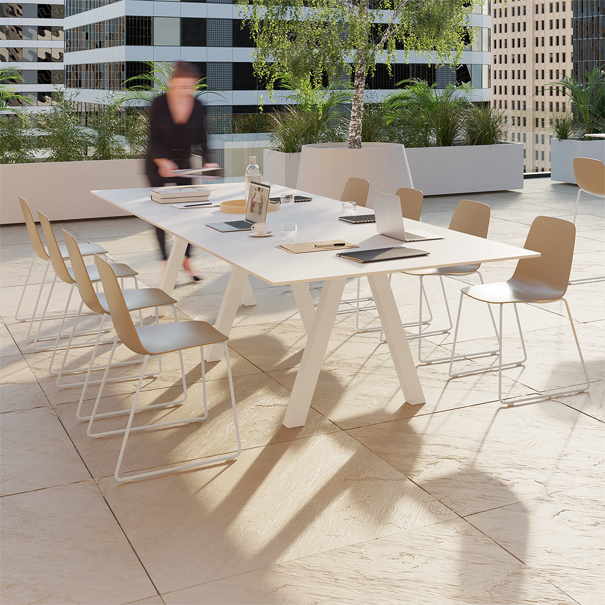 Trestle Dining Table (Rectangular)-Viccarbe-moderndesign.io