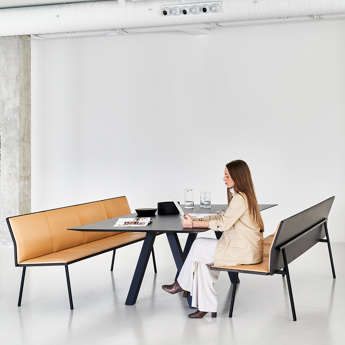 Trestle Dining Table (Rectangular)-Viccarbe-moderndesign.io