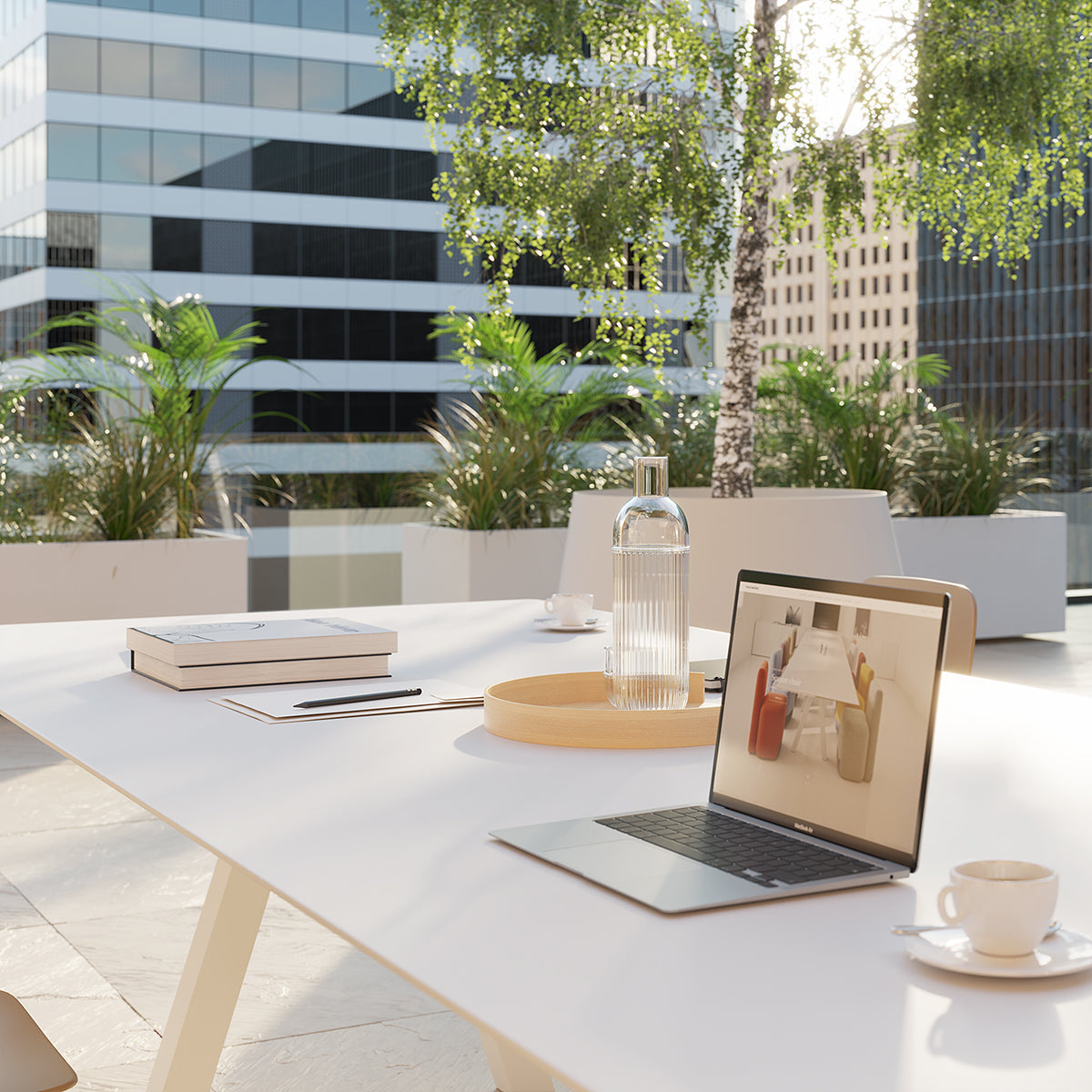 Trestle Dining Table (Rectangular)-Viccarbe-moderndesign.io