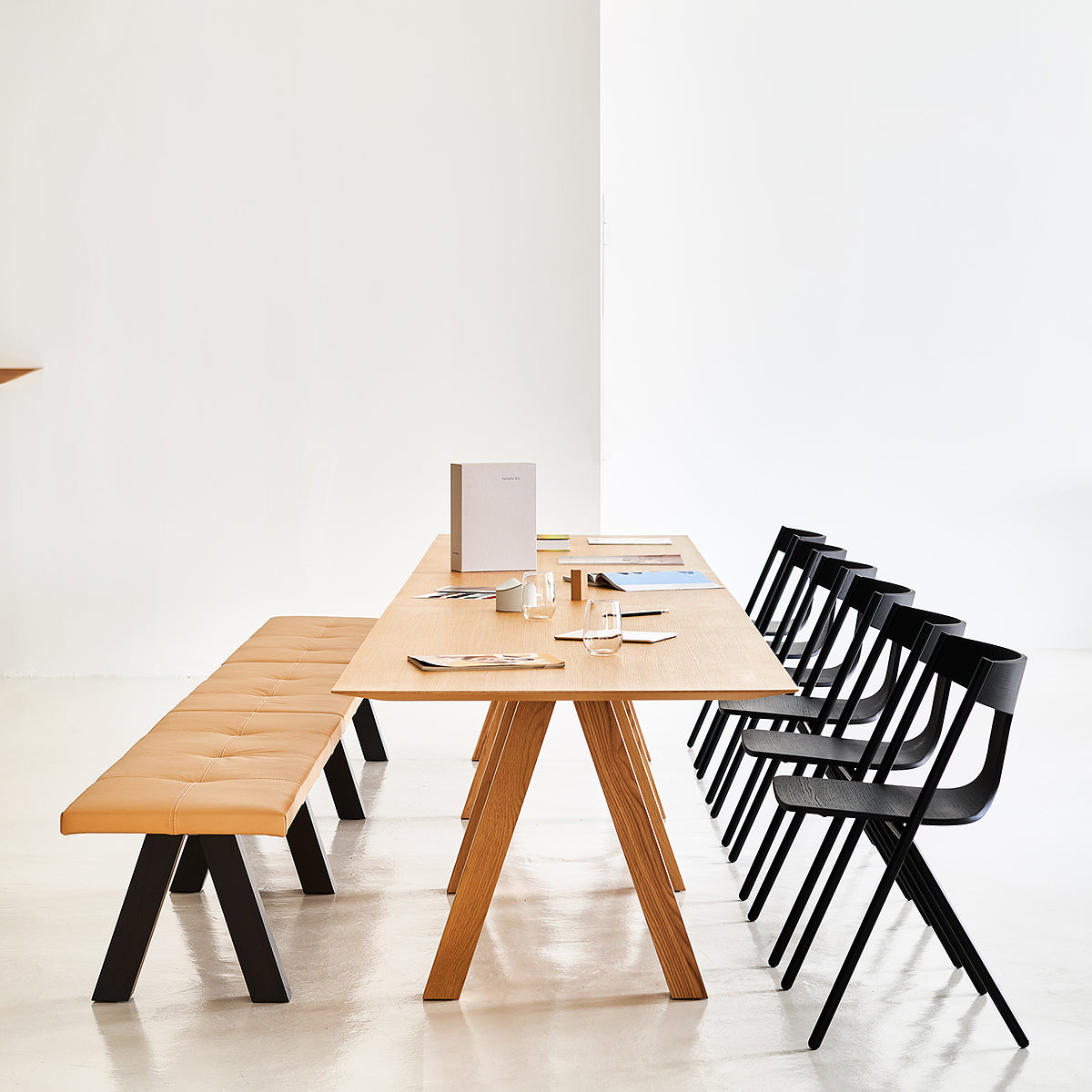 Trestle Dining Table (Rectangular)-Viccarbe-moderndesign.io