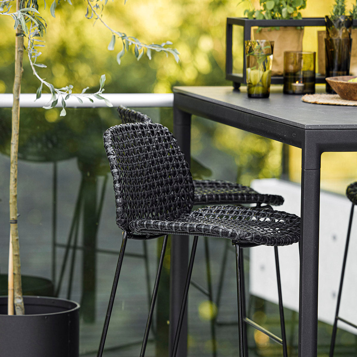Vibe 54106 High Stool (without arms)-Cane-Line-moderndesign.io