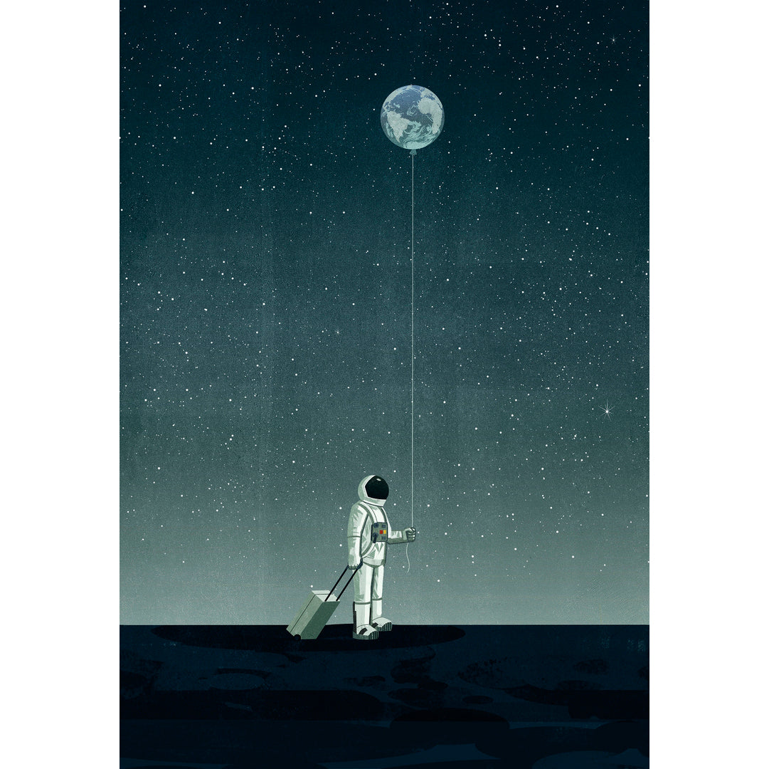 WALKING WITH THE MOON-Wall&deco-moderndesign.io