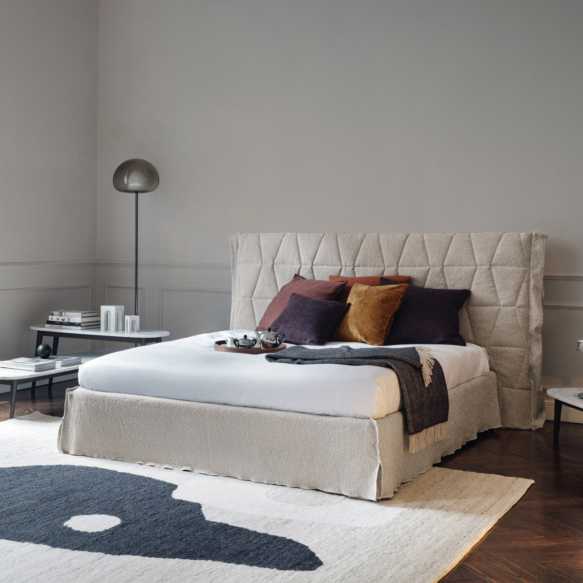 Gem 80/81 Bed (with storage)-Gervasoni-moderndesign.io