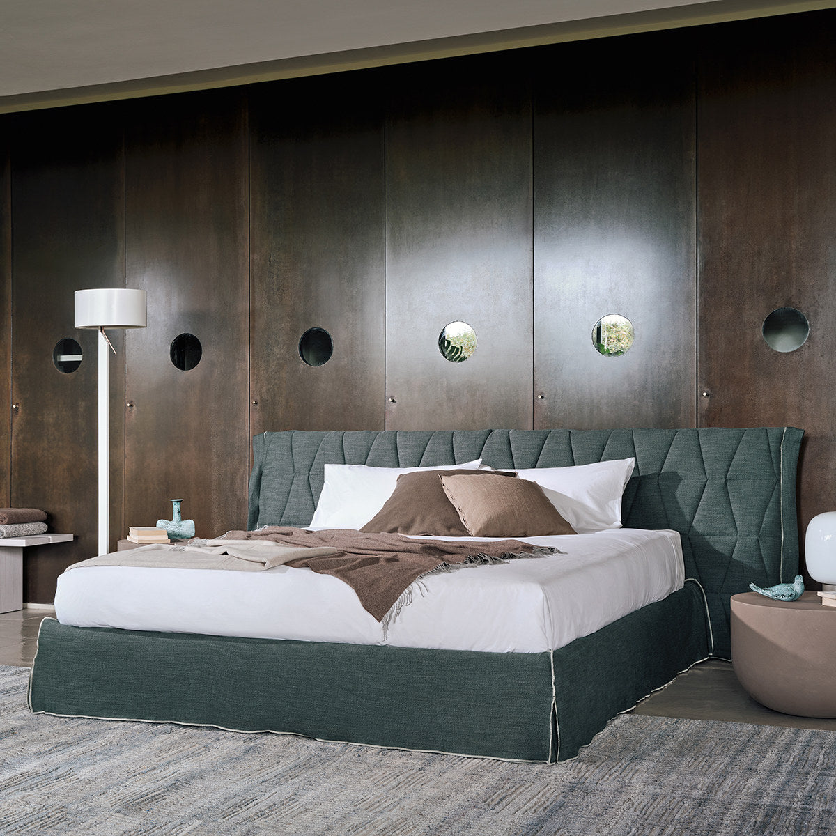 Gem 80/81 Bed (with storage)-Gervasoni-moderndesign.io