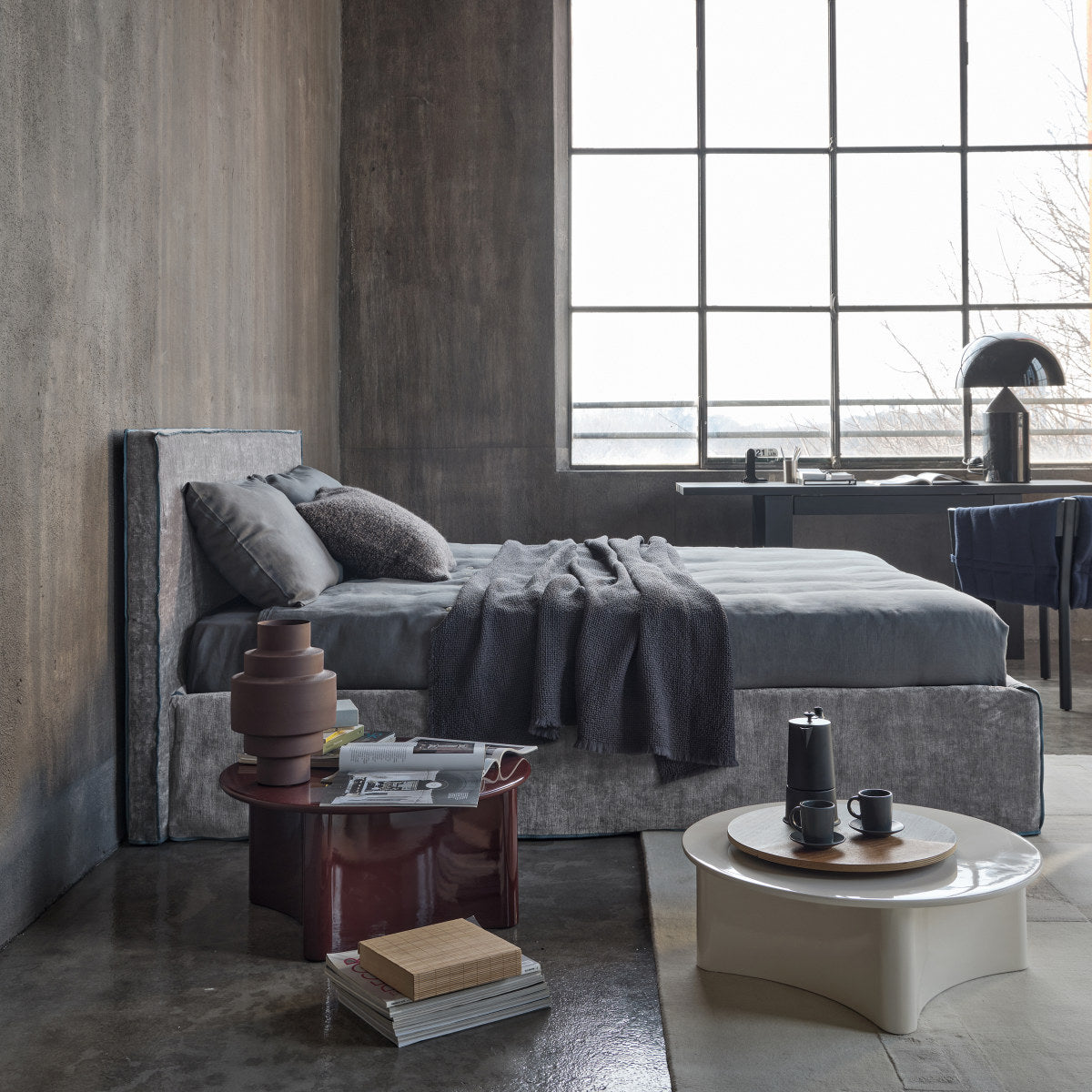 Linea Bed (with storage)-Gervasoni-moderndesign.io