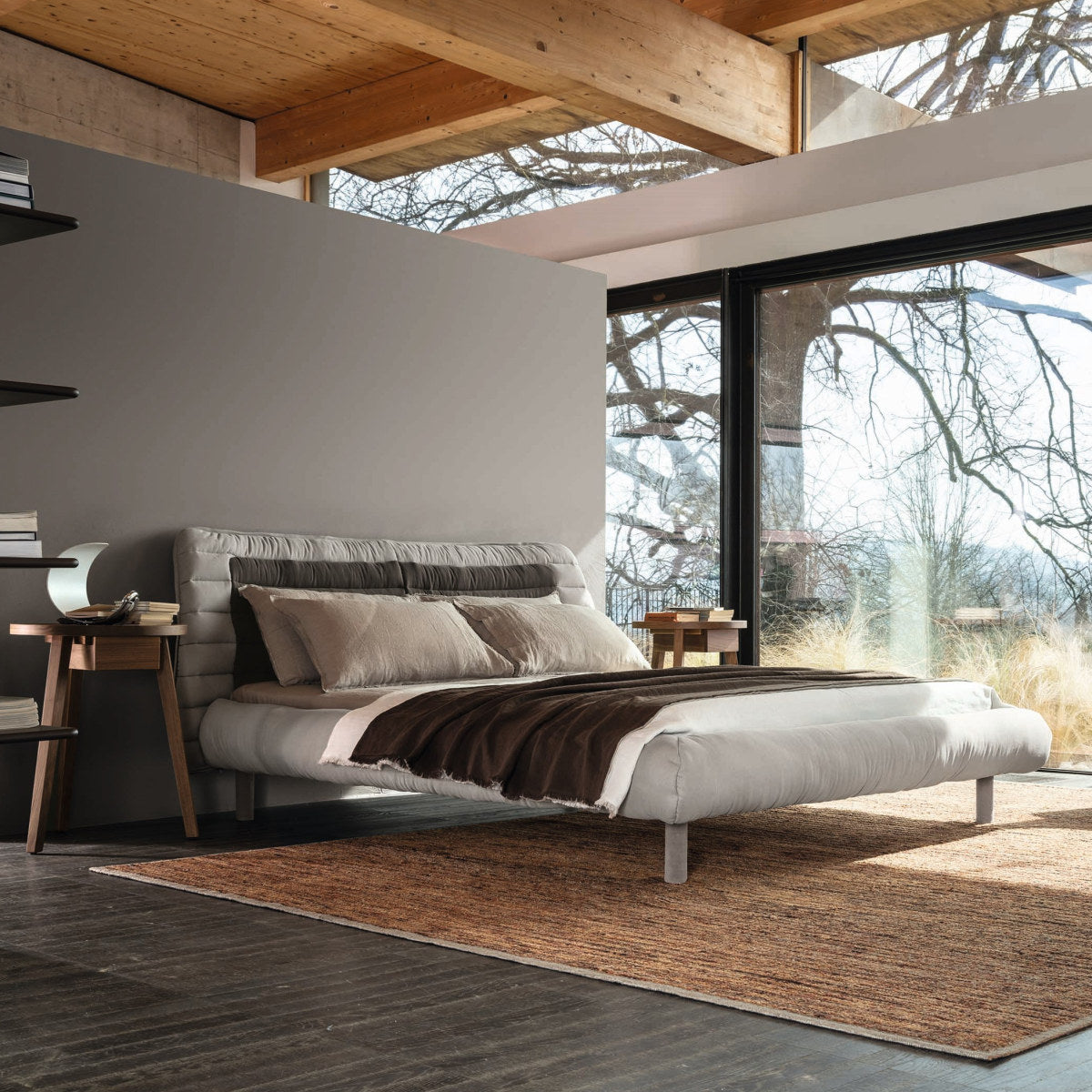 Plumeau Bed (without storage)-Gervasoni-moderndesign.io