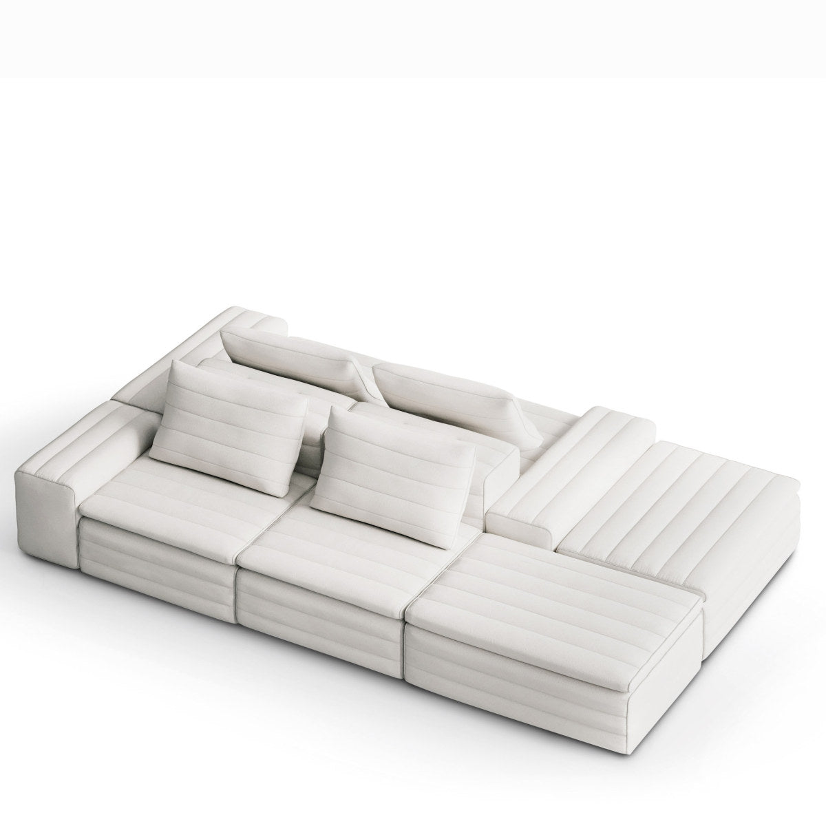 Samet High/Low Sectional Sofa Unit-Gervasoni-moderndesign.io