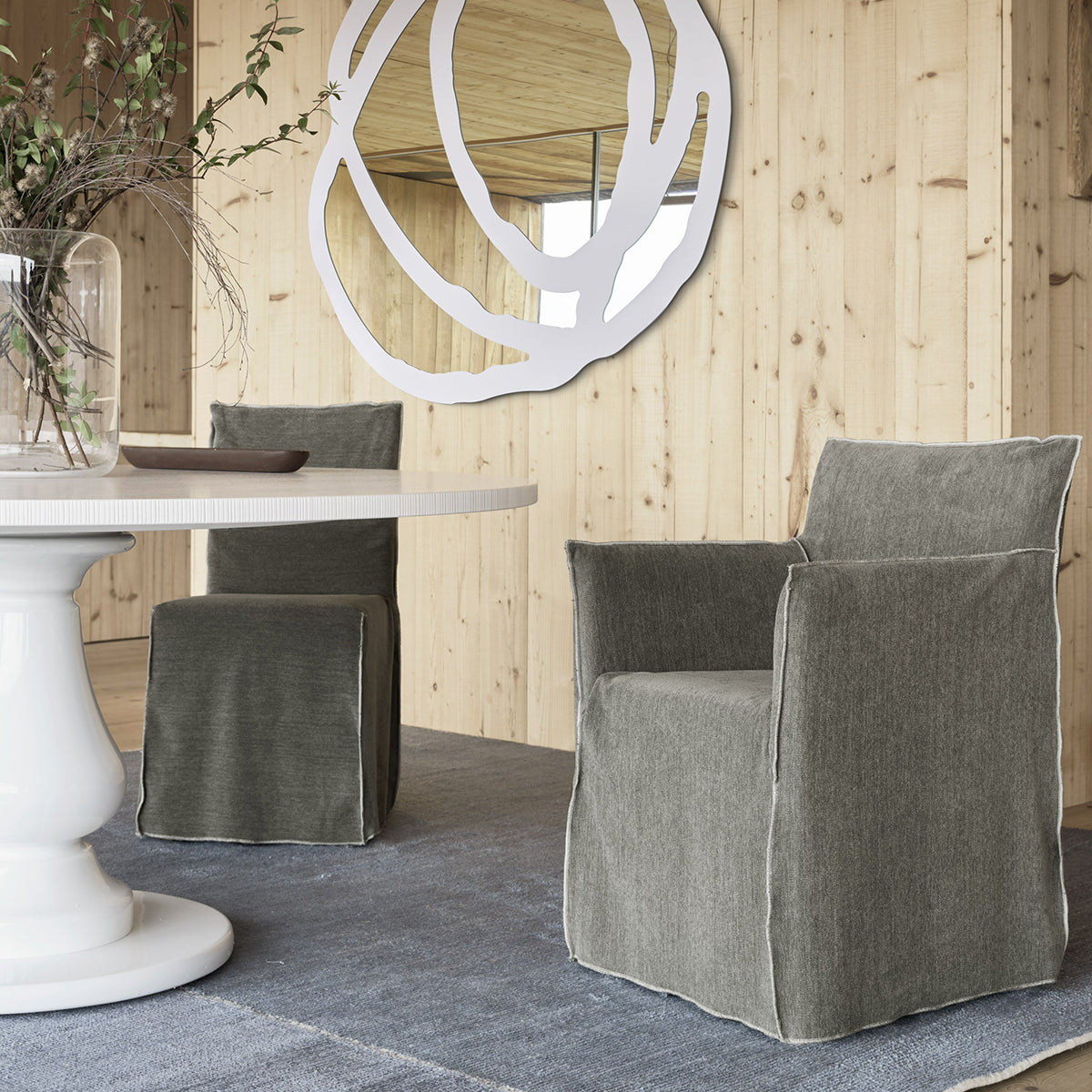 Ghost 25 Dining Chair (with arms)-Gervasoni-moderndesign.io