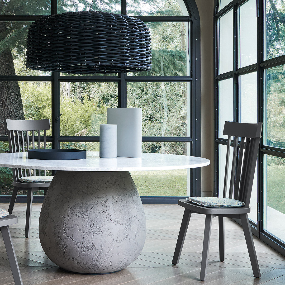 Gray 21 Dining Chair (without arms)-Gervasoni-moderndesign.io