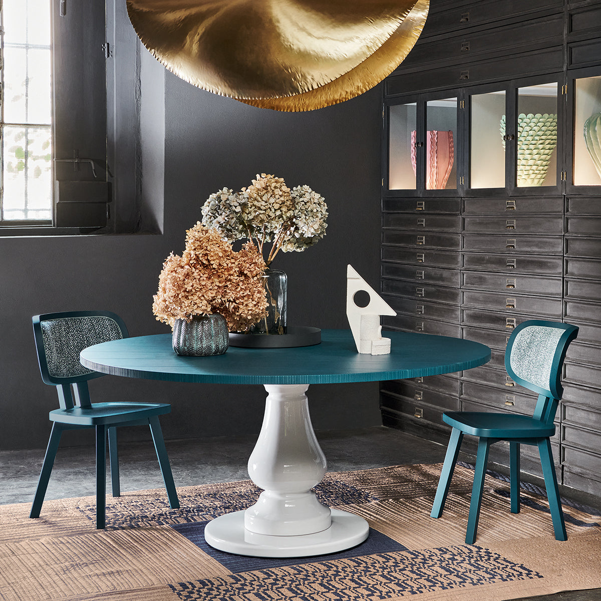 Gray 38 Dining Table (Round)-Gervasoni-moderndesign.io
