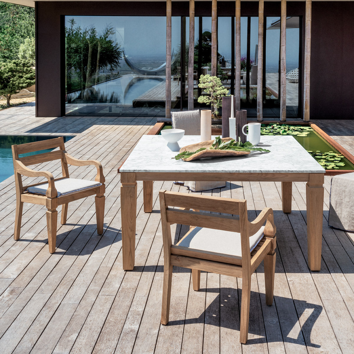 Jeko 24 Dining Chair (with arms)-Gervasoni-moderndesign.io