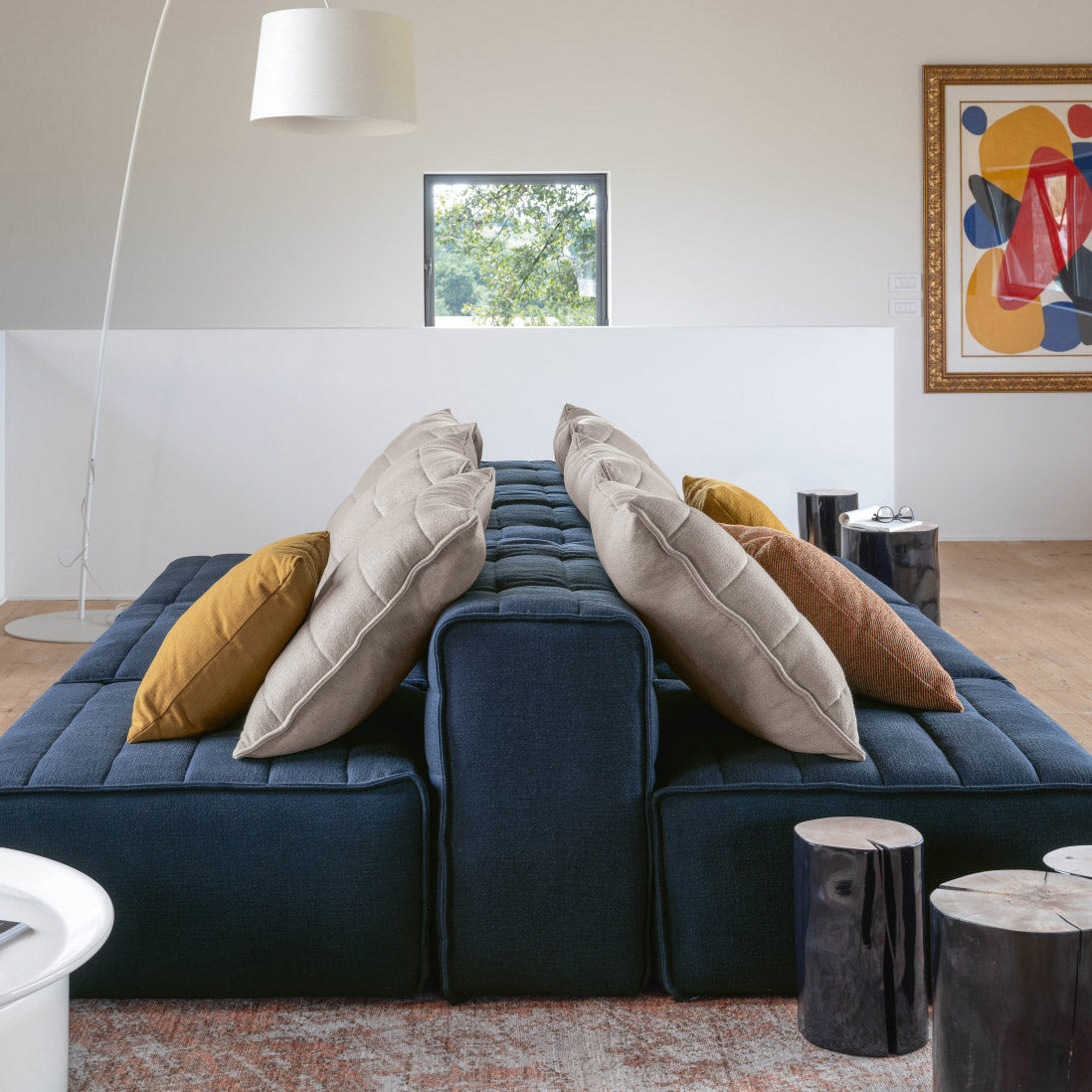 Samet High/Low Sectional Sofa Unit-Gervasoni-moderndesign.io