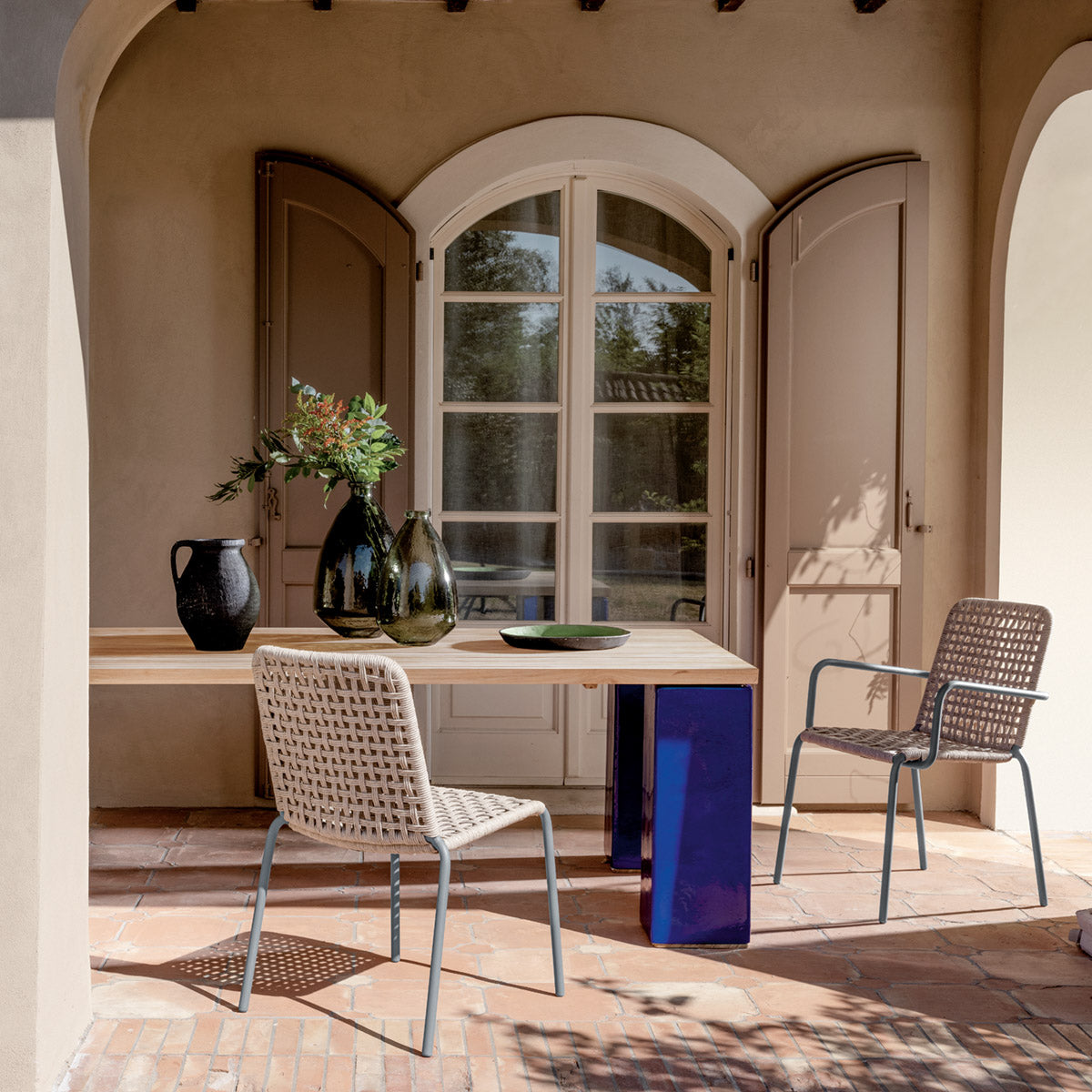 Straw 24 Dining Chair (with arms)-Gervasoni-moderndesign.io
