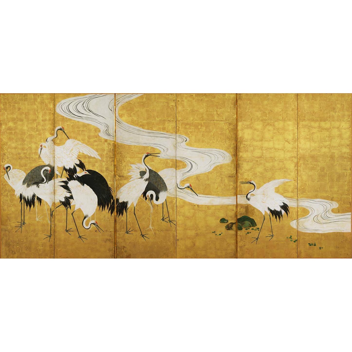 Gold Crane-Wallpepper-moderndesign.io