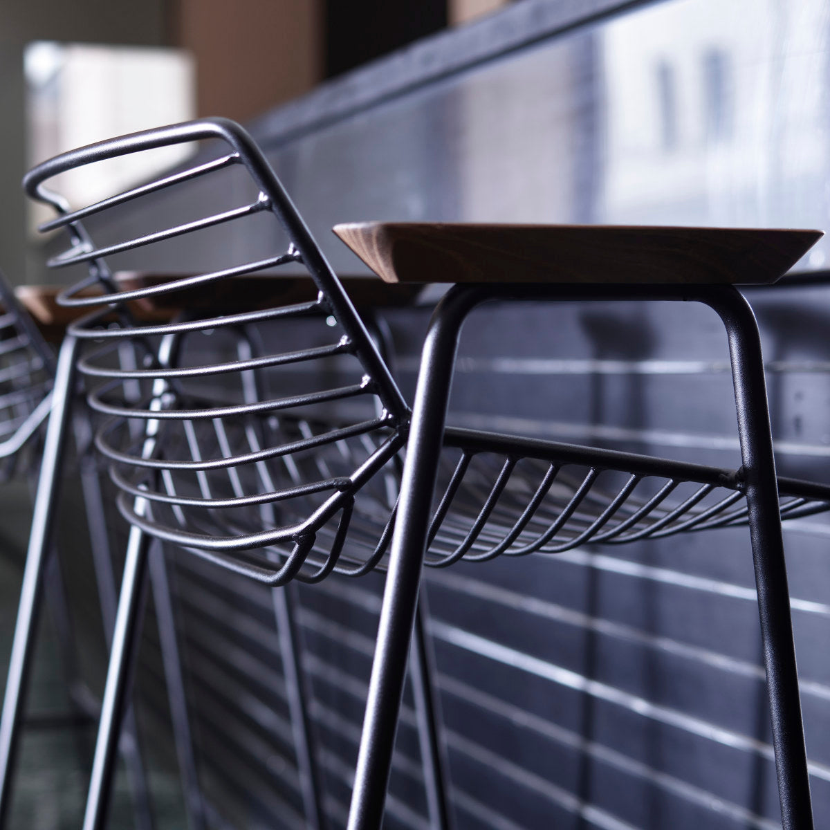 Zelo 29 H High Stool (with arms)-Rex Kralj-moderndesign.io