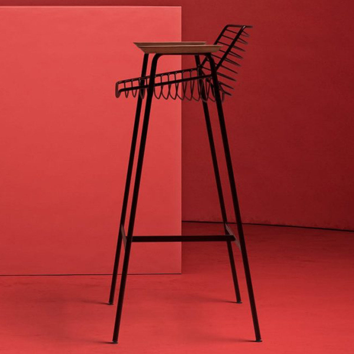 Zelo 29 H High Stool (with arms)-Rex Kralj-moderndesign.io