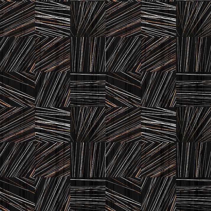 Abstract Stripe Dark-Digital Wallpaper-London Art-Brown / Black-18043-01