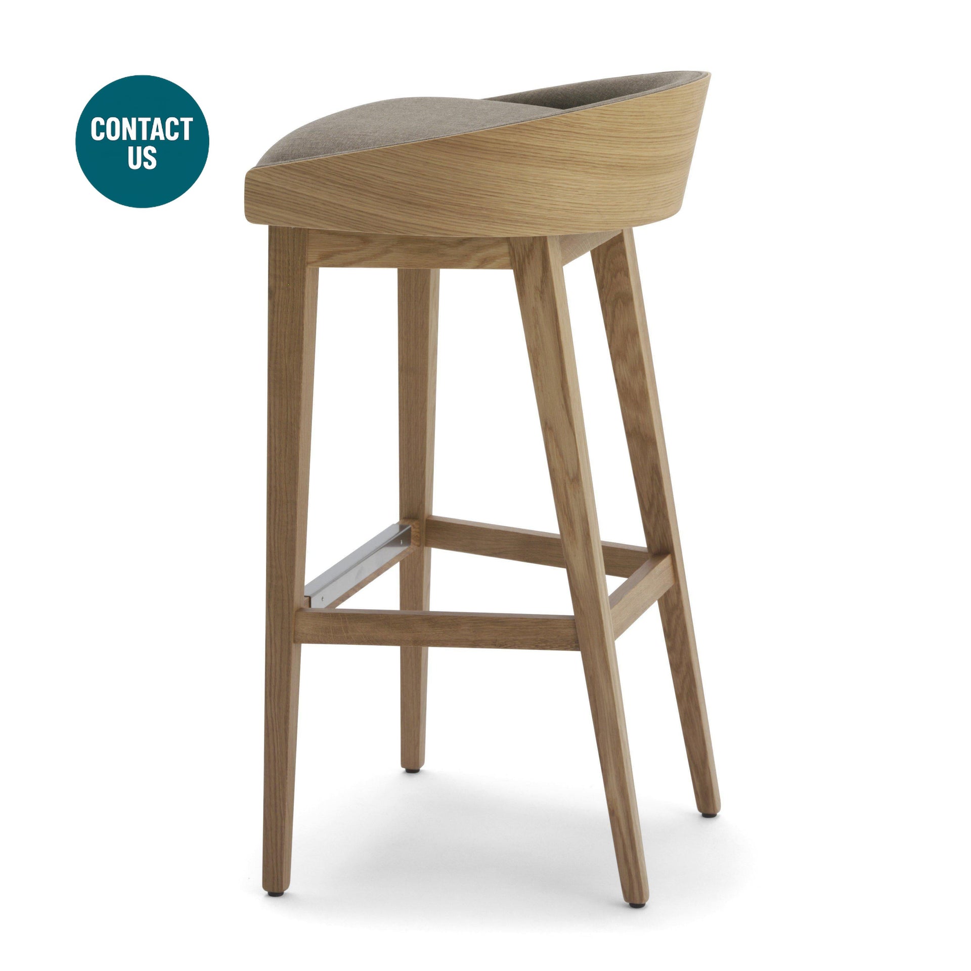 Aida SGB/SGC Wood High Stool (without arms)-Accento-moderndesign.io