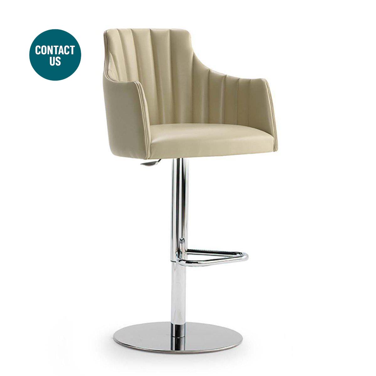 Albert One SG SC Arm Metal Splendor High Stool (with arms)-Accento-moderndesign.io