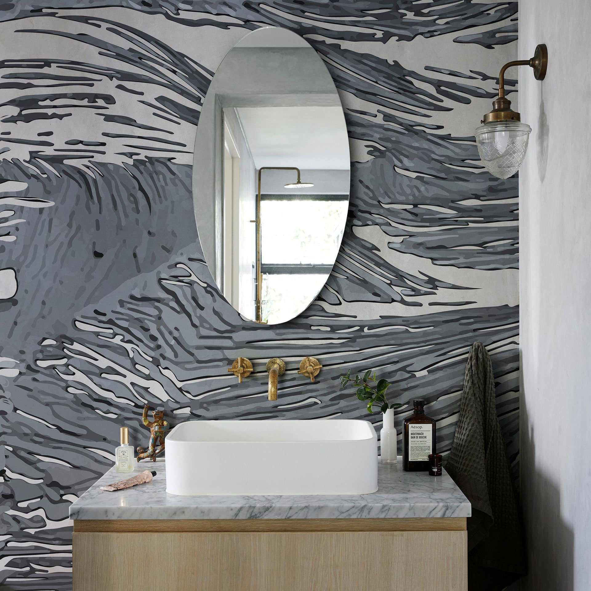 Aqua Silence-Digital Wallpaper-Wall&deco-