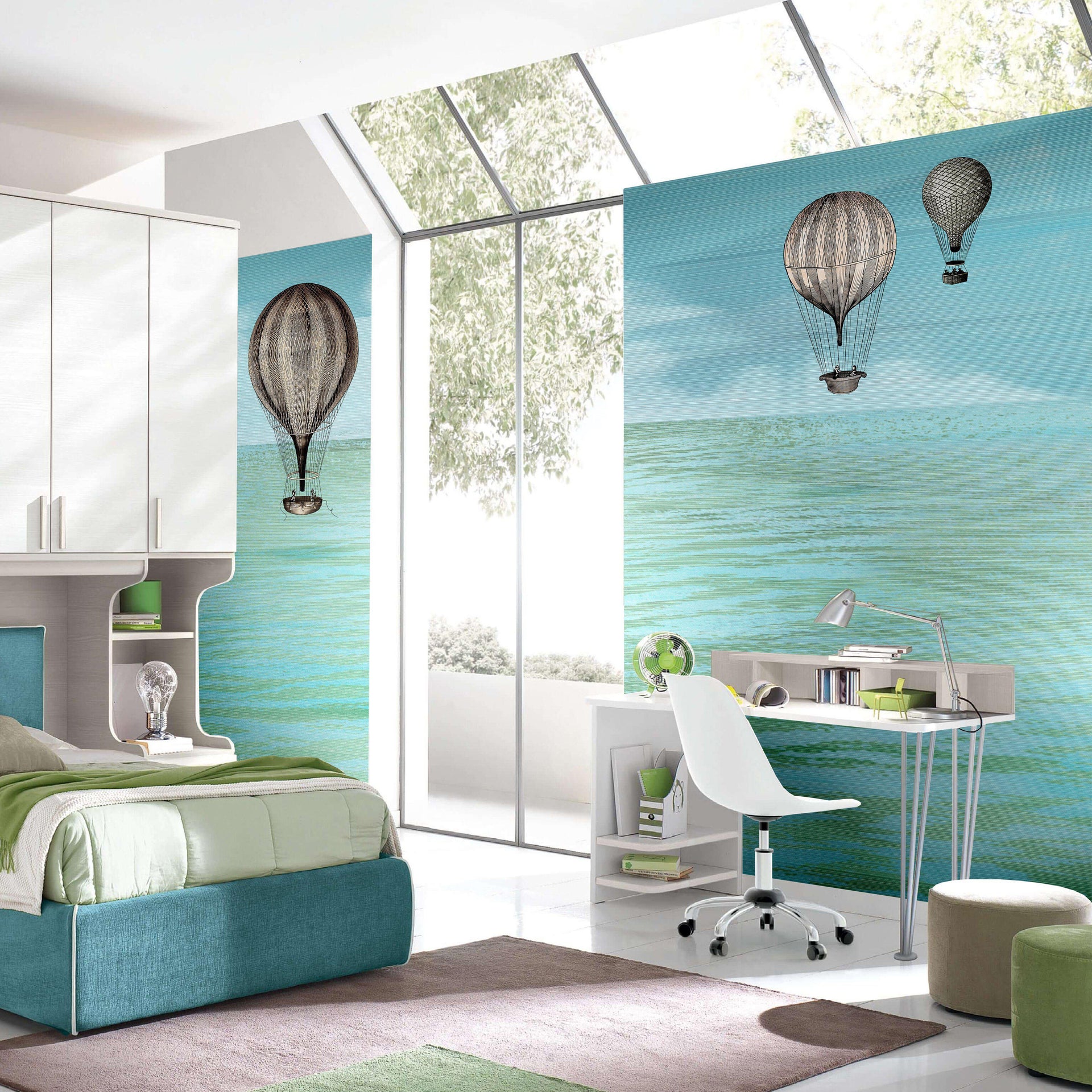 Ballons D'Antan-Digital Wallpaper-Skinwall-