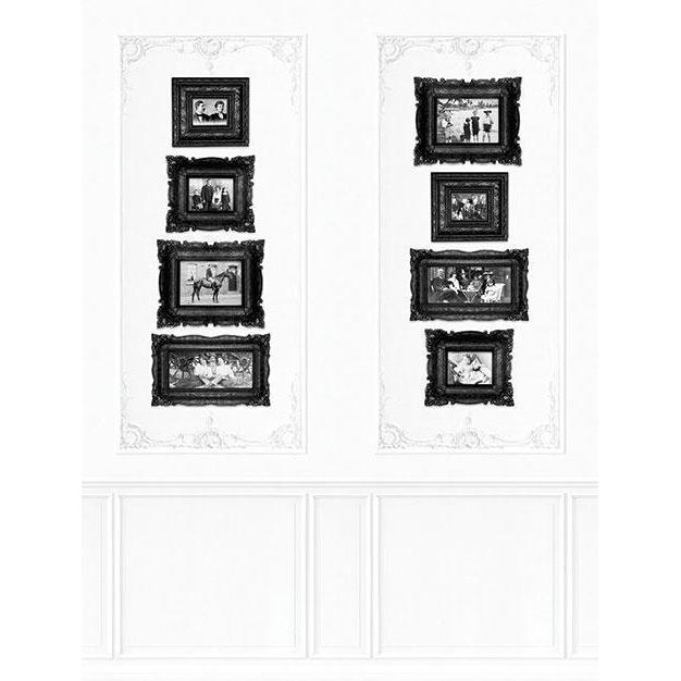 Boiserie-Digital Wallpaper-London Art-Black / White-13BO-03B