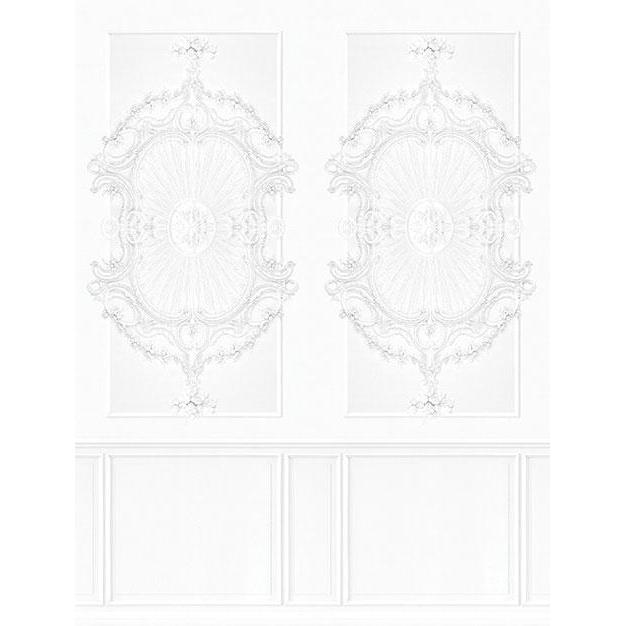 Boiserie-Digital Wallpaper-London Art-White 5-13BO-04