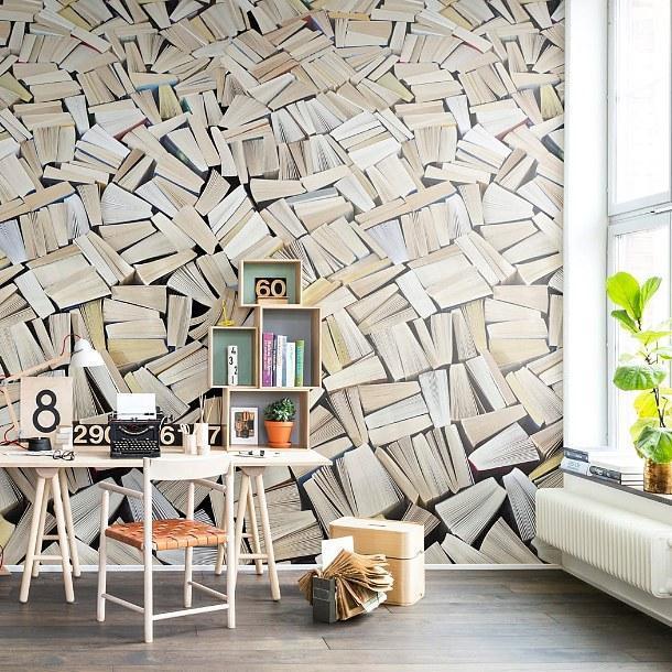 Books-Digital Wallpaper-Rebel Walls-