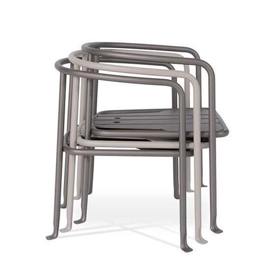 Borea-Dining Chair (with arms)-B&B Italia