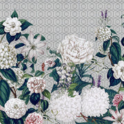 Botanic Garden-Digital Wallpaper-London Art-Green / White-17059-01