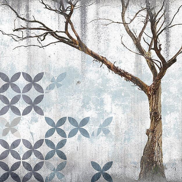 Brambles-Digital Wallpaper-London Art-Blue / Brown-13BR-02