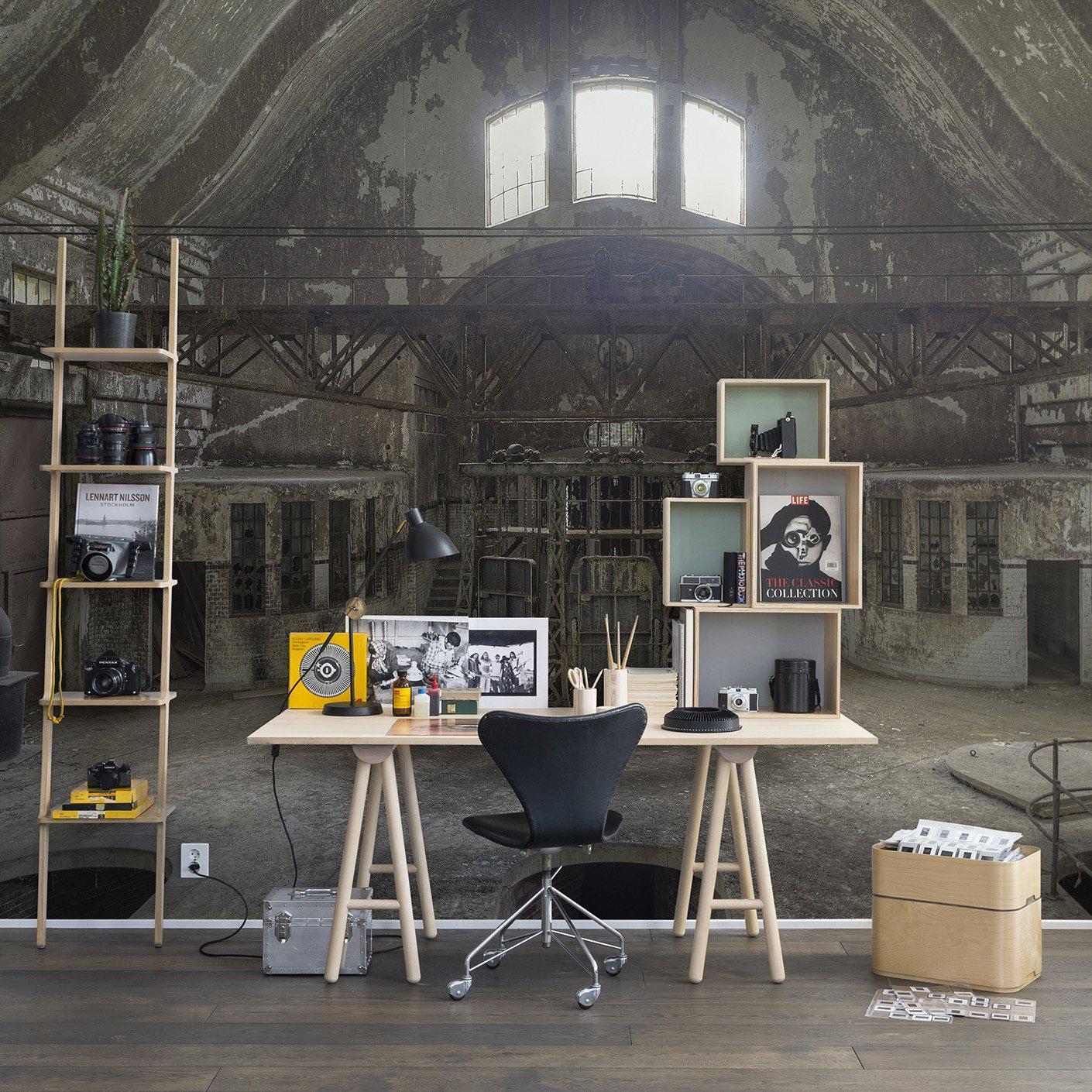 Broken Belle Epoque-Digital Wallpaper-Rebel Walls-Brown-R14361