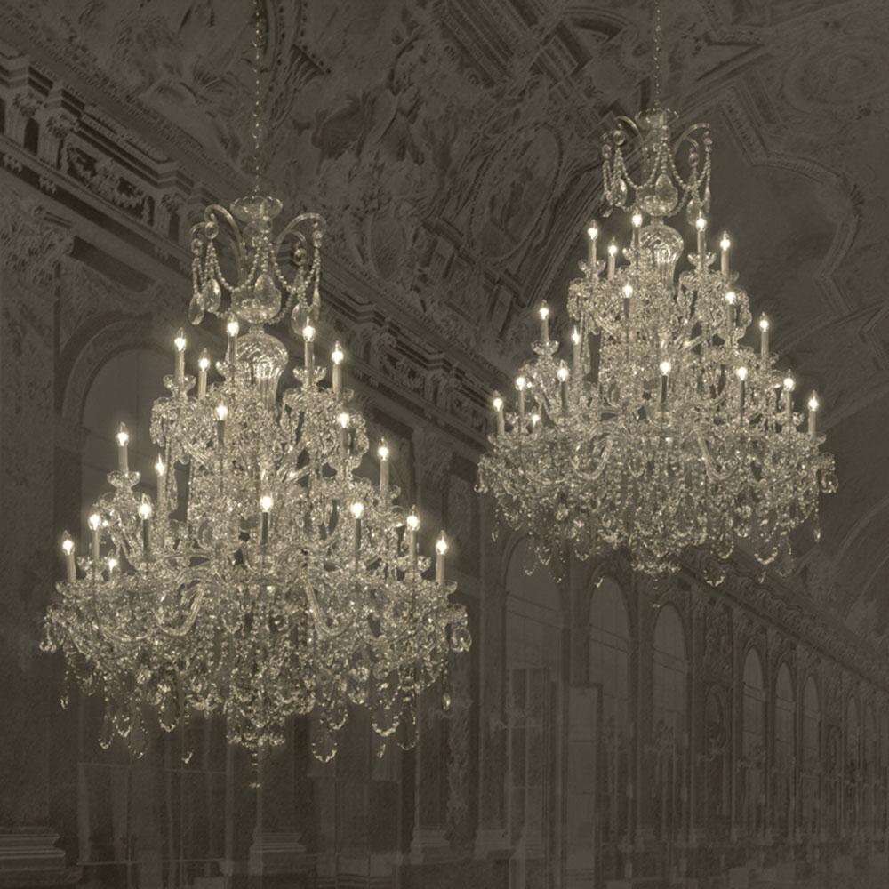 Chandelier Palace-Digital Wallpaper-Back to the Wall-Brown-