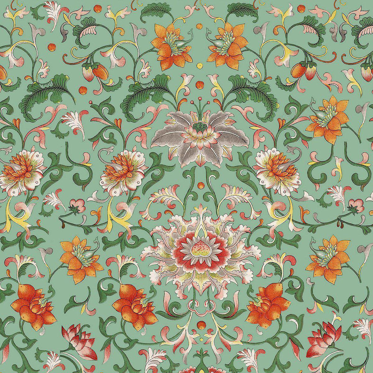 Chinese Floral-Pre-Printed Wallpaper-Mind the Gap-