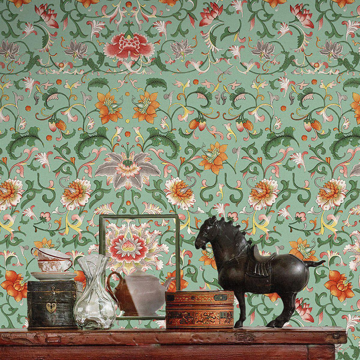 Chinese Floral-Pre-Printed Wallpaper-Mind the Gap-