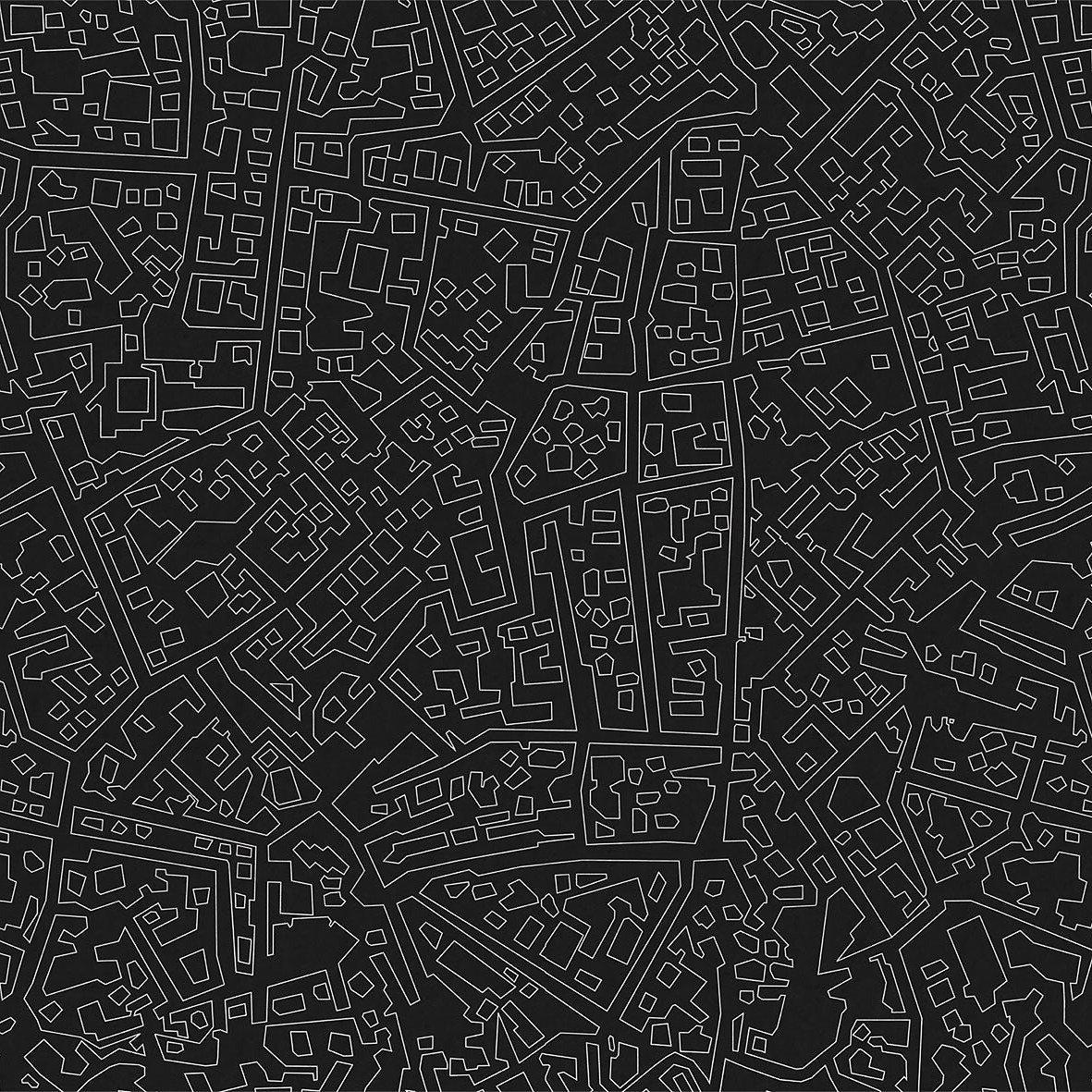 Citymap-Digital Wallpaper-London Art-Black-17043-02