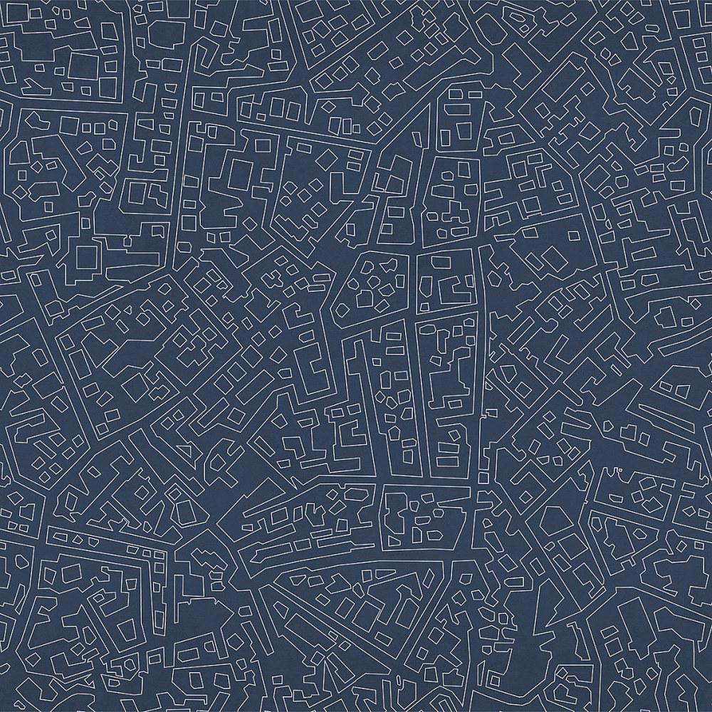 Citymap-Digital Wallpaper-London Art-Blue-17043-03