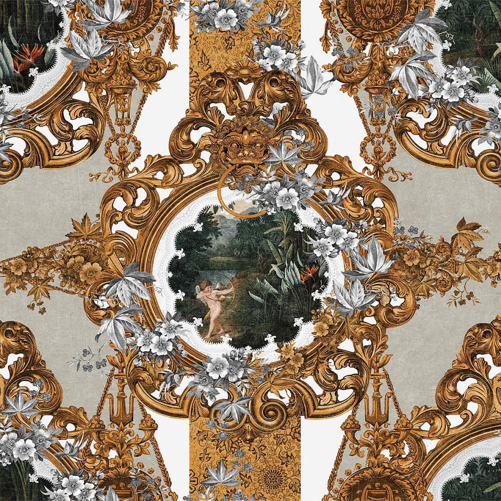 Cupido-Digital Wallpaper-London Art-Gold / Grey-17061-03