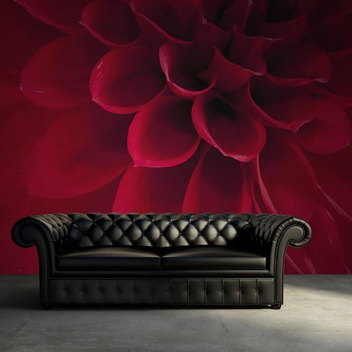 Dahlia-Digital Wallpaper-Rebel Walls-Red-R10601